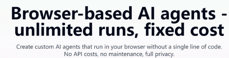 Browseragent – 浏览器AI自动化工具，零代码创建和运行工作流，提高工作效率